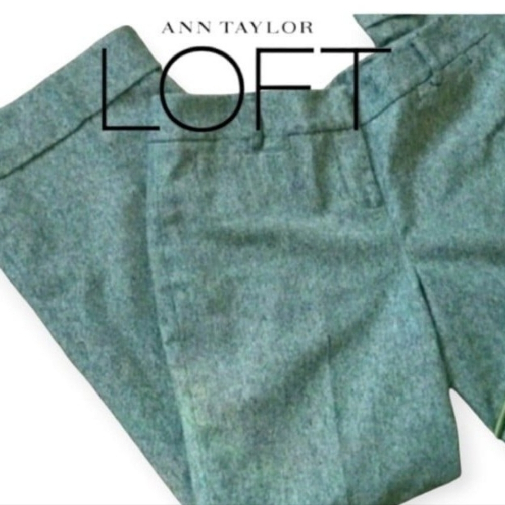 LOFT WOOL PANTS STRAIGHT LEG SIZE 6 P WOMEN'S 6 PETITE